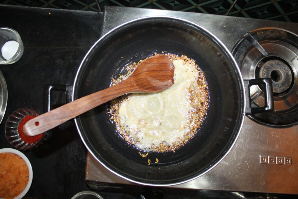 raw mango with jaggery